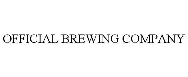  OFFICIAL BREWING COMPANY. OFFICIAL BREWING CO.