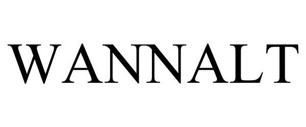 Trademark Logo WANNALT