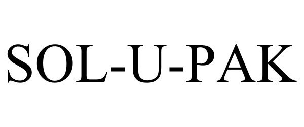 Trademark Logo SOL-U-PAK