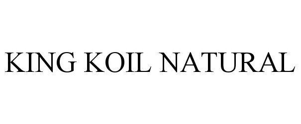  KING KOIL NATURAL