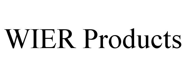  WIER PRODUCTS