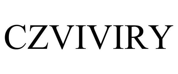 Trademark Logo CZVIVIRY