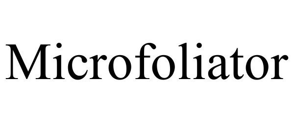 Trademark Logo MICROFOLIATOR