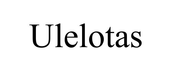 Trademark Logo ULELOTAS