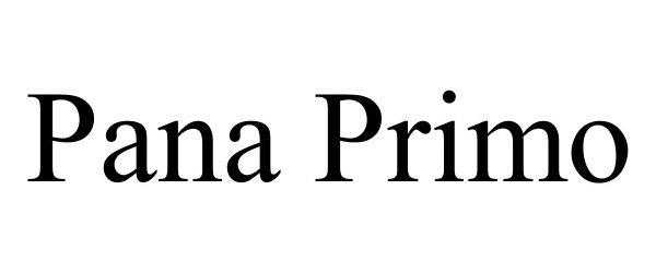 Trademark Logo PANA PRIMO