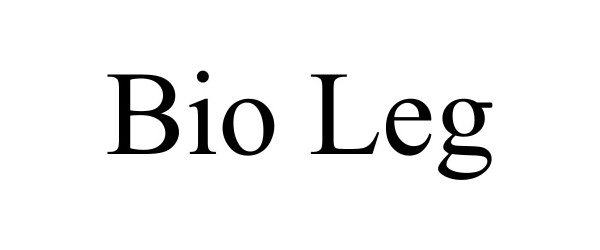 Trademark Logo BIO LEG