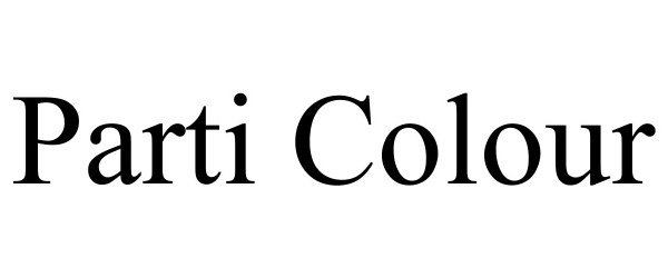 Trademark Logo PARTI COLOUR