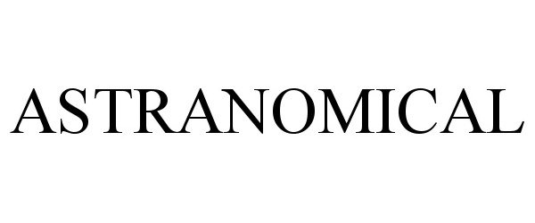 Trademark Logo ASTRANOMICAL