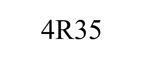 Trademark Logo 4R35