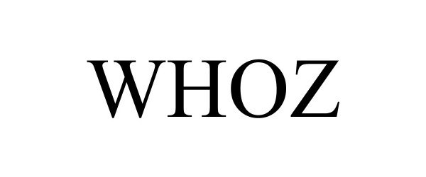 Trademark Logo WHOZ