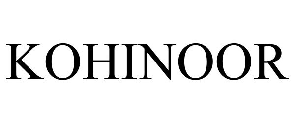 Trademark Logo KOHINOOR