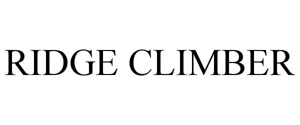 Trademark Logo RIDGE CLIMBER