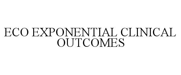  ECO EXPONENTIAL CLINICAL OUTCOMES