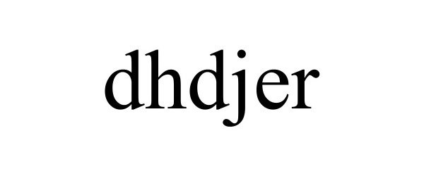 Trademark Logo DHDJER