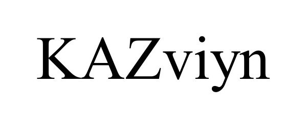 Trademark Logo KAZVIYN