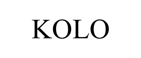 Trademark Logo KOLO