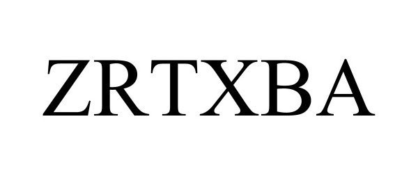 Trademark Logo ZRTXBA