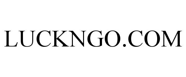 Trademark Logo LUCKNGO.COM