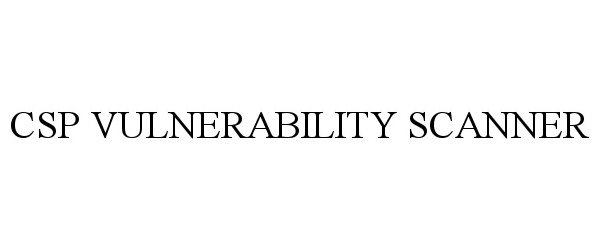 Trademark Logo CSP VULNERABILITY SCANNER