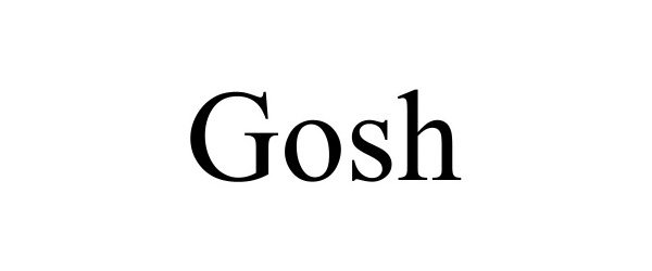 Trademark Logo GOSH