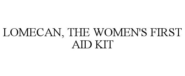  LOMECAN, THE WOMEN'S FIRST AID KIT