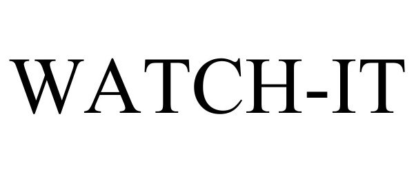 Trademark Logo WATCH-IT