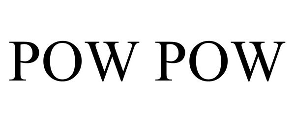 Trademark Logo POW POW