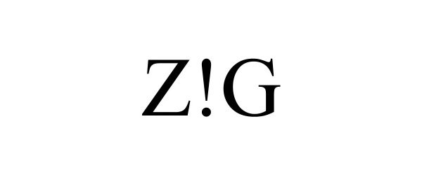 Trademark Logo Z!G