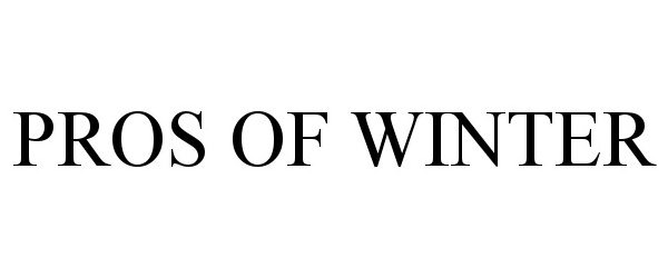 Trademark Logo PROS OF WINTER