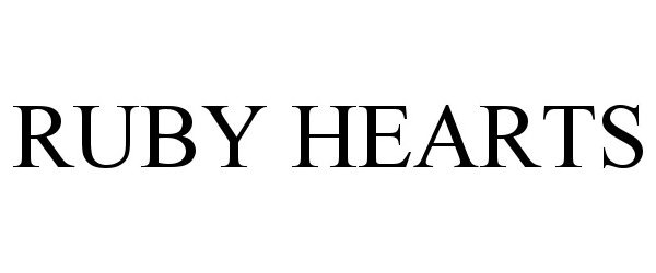 Trademark Logo RUBY HEARTS