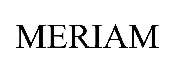 Trademark Logo MERIAM