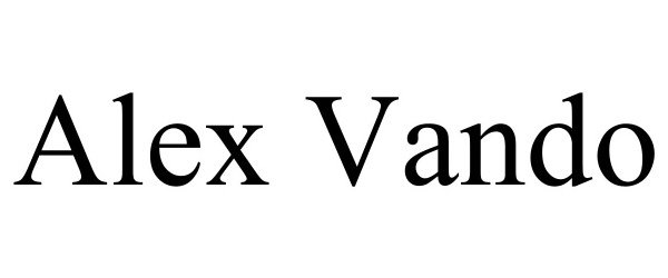 Trademark Logo ALEX VANDO