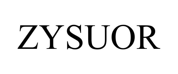 Trademark Logo ZYSUOR