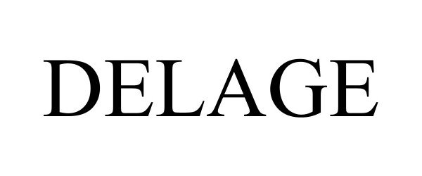 Trademark Logo DELAGE