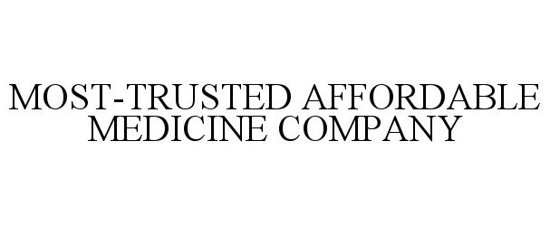  MOST-TRUSTED AFFORDABLE MEDICINE COMPANY