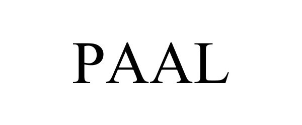 Trademark Logo PAAL