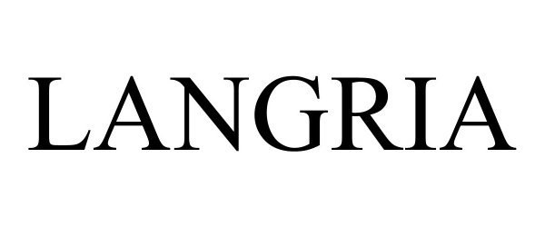 Trademark Logo LANGRIA