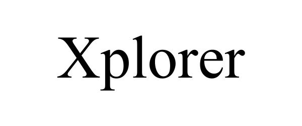 Trademark Logo XPLORER