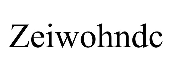 Trademark Logo ZEIWOHNDC