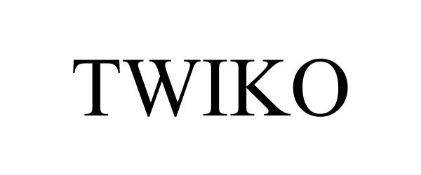 Trademark Logo TWIKO