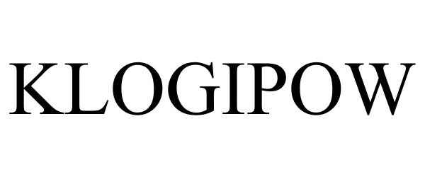 Trademark Logo KLOGIPOW