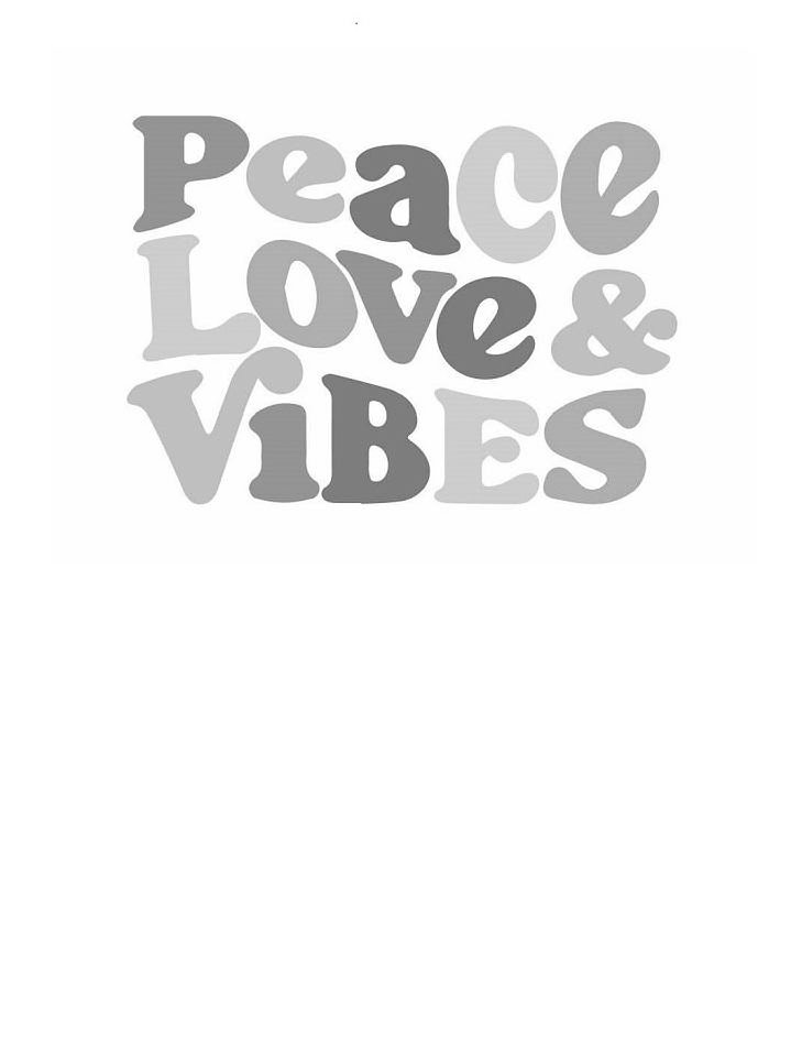  PEACE LOVE &amp; VIBES