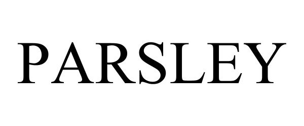 Trademark Logo PARSLEY