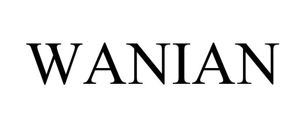 Trademark Logo WANIAN
