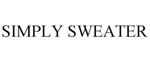 Trademark Logo SIMPLY SWEATER