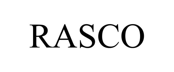 Trademark Logo RASCO