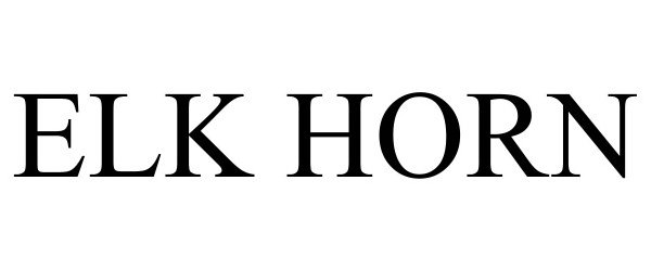 Trademark Logo ELK HORN