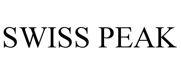 Trademark Logo SWISS PEAK