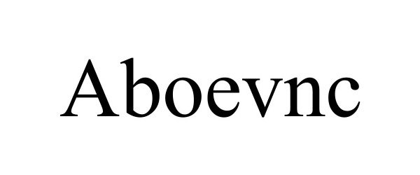 Trademark Logo ABOEVNC