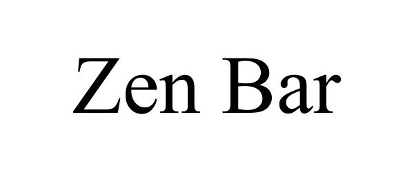 Trademark Logo ZEN BAR